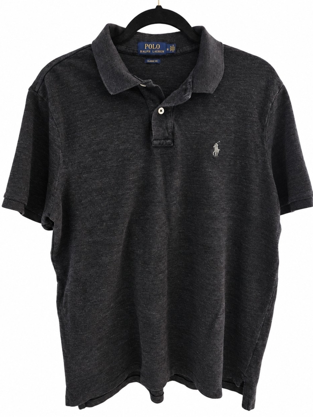 Polo Ralph Lauren Charcoal Gray Classic Fit Polo Men's L 100% Cotton